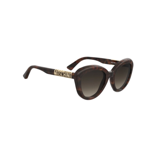 Óculos de Sol Moschino MOS179/S EPZ 54HA S Acetato Marrom Mesclado com lentes na cor Marrom Degradê