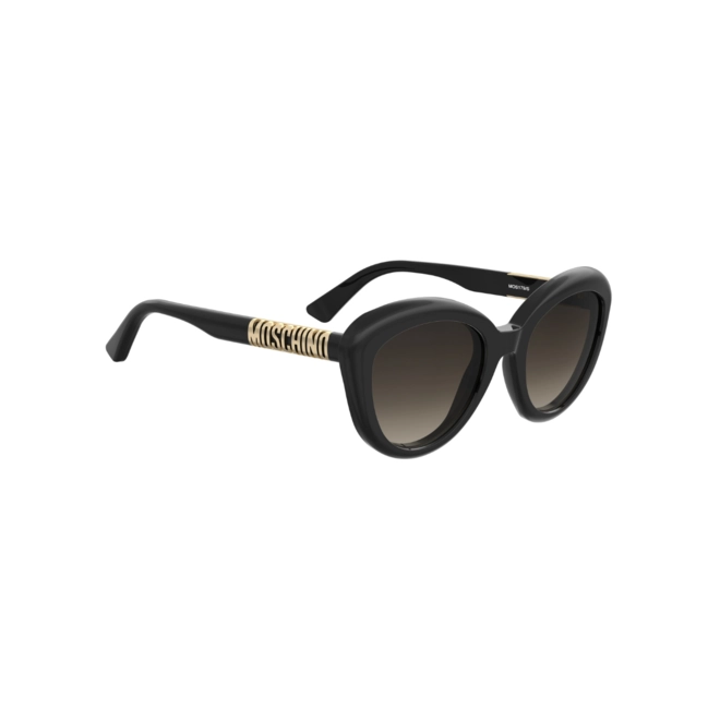 Óculos de Sol Moschino MOS179/S 807 54HA S Acetato Preto com lentes na cor Marrom Degradê 3