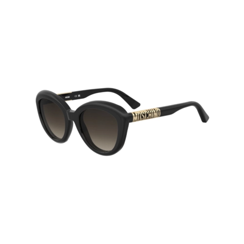 Óculos de Sol Moschino MOS179/S 807 54HA S Acetato Preto com lentes na cor Marrom Degradê