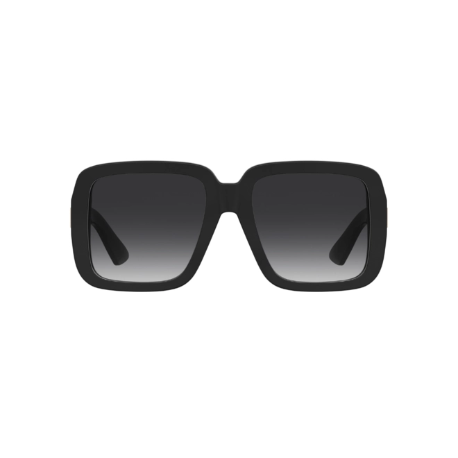 Óculos de Sol Moschino MOS180/S 807 559O S Acetato Preto com lentes na cor Cinza Escuro Degradê 2