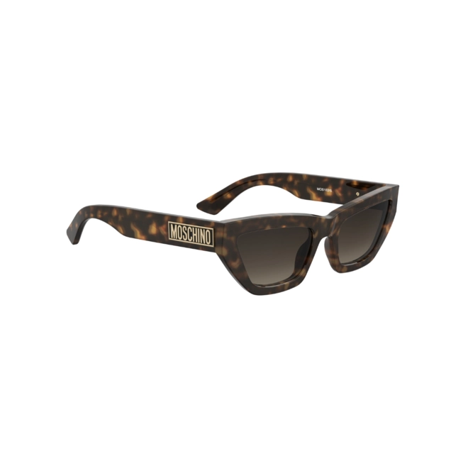 Óculos de Sol Moschino MOS182/S 086 55HA S Acetato Marrom Mesclado com lentes na cor Marrom Degradê 3