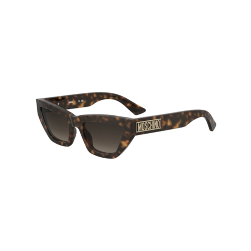 Óculos de Sol Moschino MOS182/S 086 55HA S Acetato Marrom Mesclado com lentes na cor Marrom Degradê