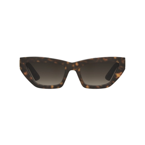 Óculos de Sol Moschino MOS182/S 086 55HA S Acetato Marrom Mesclado com lentes na cor Marrom Degradê