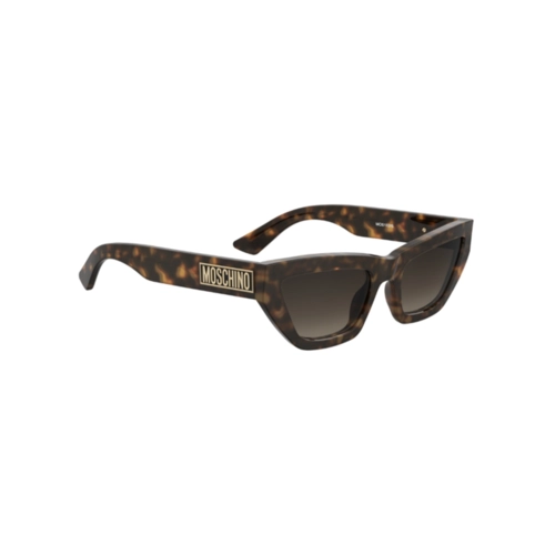 Óculos de Sol Moschino MOS182/S 086 55HA S Acetato Marrom Mesclado com lentes na cor Marrom Degradê