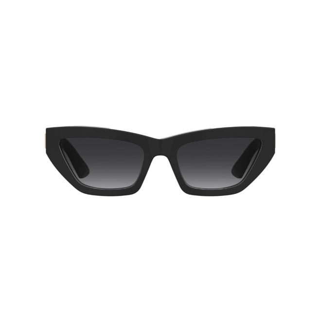 Óculos de Sol Moschino MOS182/S 807 559O S Acetato Preto com lentes na cor Cinza Degradê 2