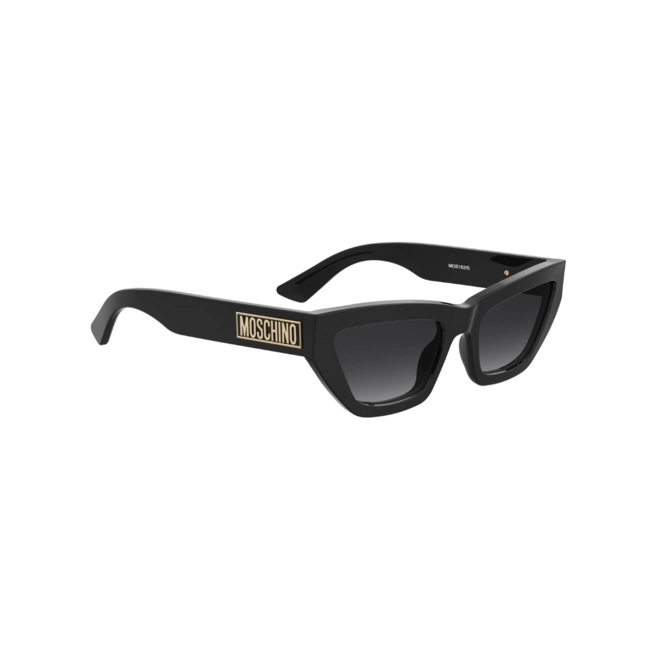 Óculos de Sol Moschino MOS182/S 807 559O S Acetato Preto com lentes na cor Cinza Degradê 3