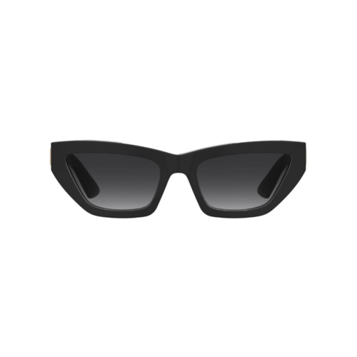 Óculos de Sol Moschino MOS182/S 807 559O S Acetato Preto com lentes na cor Cinza Degradê