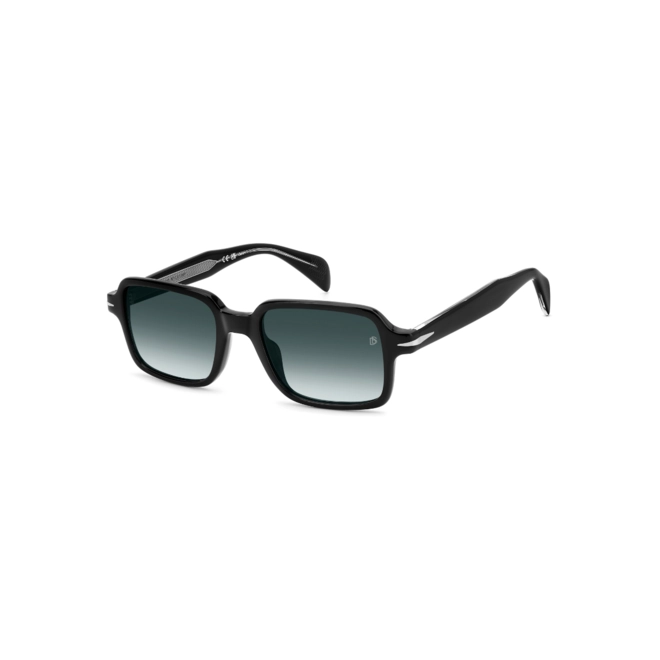 Óculos de Sol David Beckham DB 1179/S 807 5108 S Acetato Preto com lentes na cor Azul Degradê 1