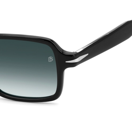 Óculos de Sol David Beckham DB 1179/S 807 5108 S Acetato Preto com lentes na cor Azul Degradê
