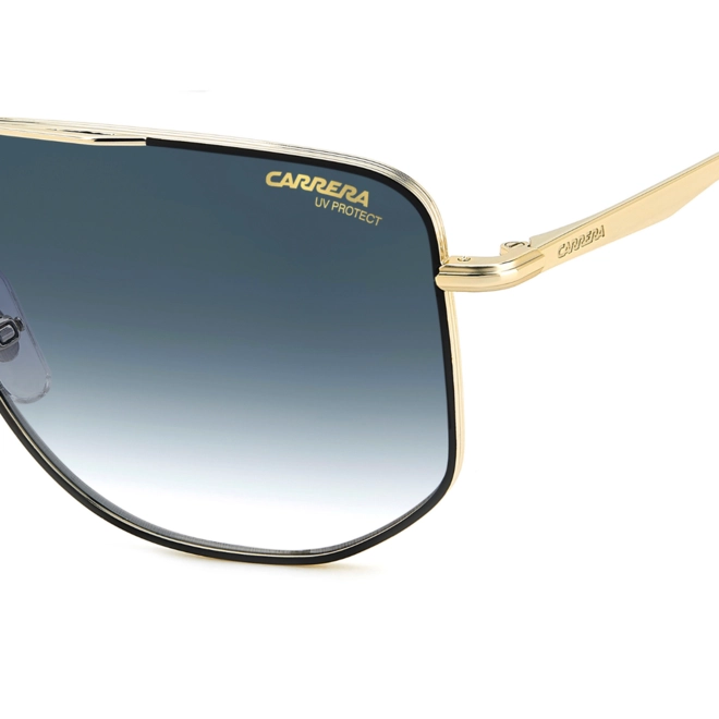 Óculos de Sol Carrera CARRERA 355/S RHL 5908 S Metal Preto e Dourado com lentes na cor Azul Degradê 4