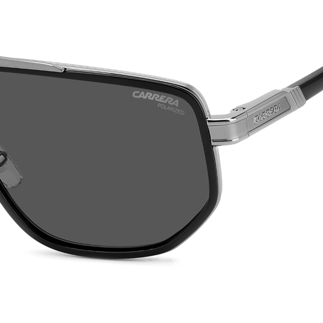 Óculos de Sol CARRERA 1072/S V81 61M9 S Metal Preto com lentes na cor Cinza Polarizado 4