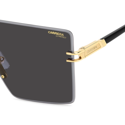 Óculos de Sol CARRERA 1075/S RHL 992K S Metal Dourado e Preto com lentes na cor Cinza