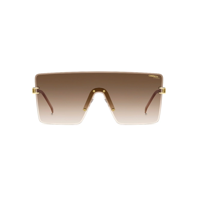 Óculos de Sol CARRERA 1075/S VVP 99HA S Metal Dourado com lentes na cor Marrom Degradê 2