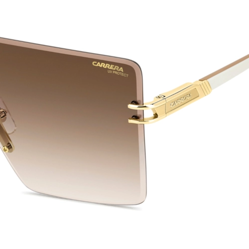 Óculos de Sol CARRERA 1075/S VVP 99HA S Metal Dourado com lentes na cor Marrom Degradê