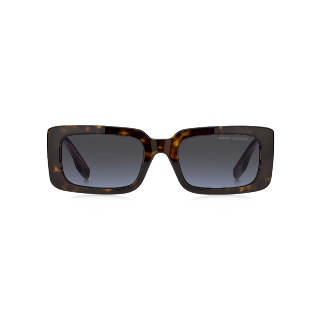 Óculos de Sol Marc Jacobs MARC 804/S 086 53GB S Acetato Marrom Mesclado com lentes na cor Cinza e Azul Degradê 2