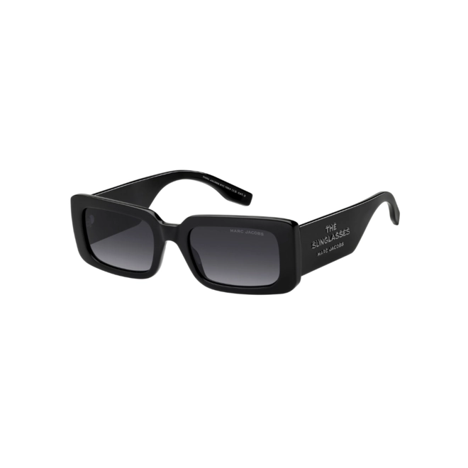 Óculos de Sol Marc Jacobs MARC 804/S 807 539O S Acetato Preto com lentes na cor Cinza Escuro Degradê 1