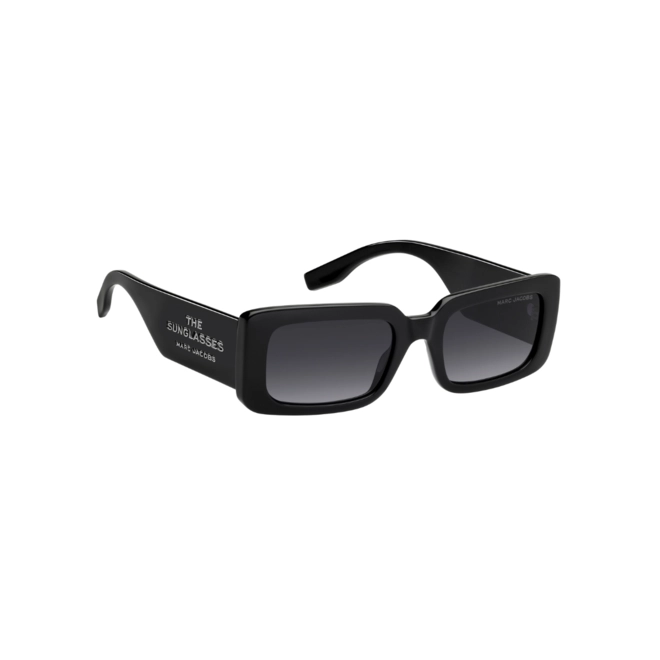 Óculos de Sol Marc Jacobs MARC 804/S 807 539O S Acetato Preto com lentes na cor Cinza Escuro Degradê 3