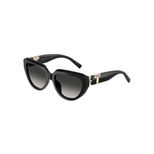 Óculos de Sol Tiffany 0TF4238U 80013C55 Acetato Preto com lentes na cor Cinza Degradê