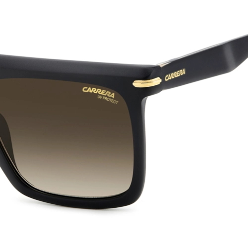 Óculos de Sol CARRERA 359/S I46 5686 S Acetato Preto Fosco com lentes na cor Marrom Degradê
