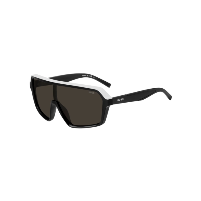 Óculos de Sol Hugo Boss HG 1334/G/S 80S 99IR S Acetato Preto e Branco com lentes na cor Cinza 1
