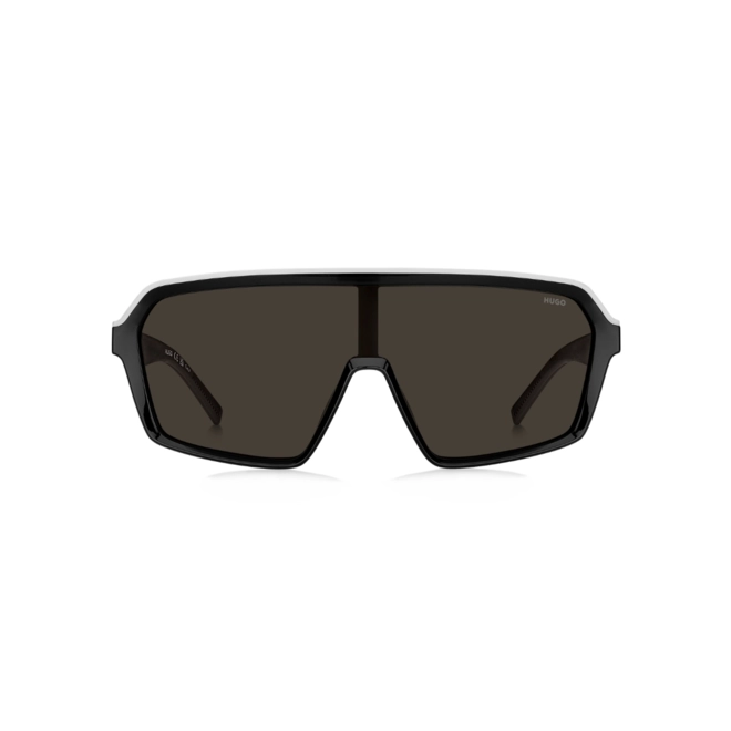Óculos de Sol Hugo Boss HG 1334/G/S 80S 99IR S Acetato Preto e Branco com lentes na cor Cinza 2