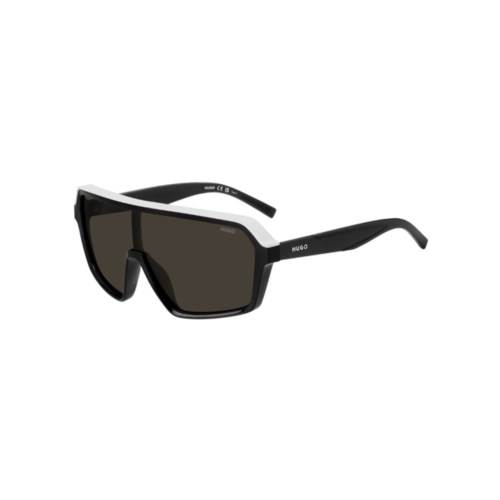 Óculos de Sol Hugo Boss HG 1334/G/S 80S 99IR S Acetato Preto e Branco com lentes na cor Cinza