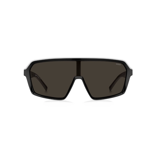 Óculos de Sol Hugo Boss HG 1334/G/S 80S 99IR S Acetato Preto e Branco com lentes na cor Cinza