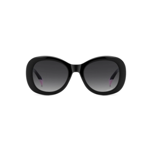 Óculos de Sol Missoni MIS 0215/G/S 807 539O S Acetato Preto com lentes na cor Cinza Escuro Degradê
