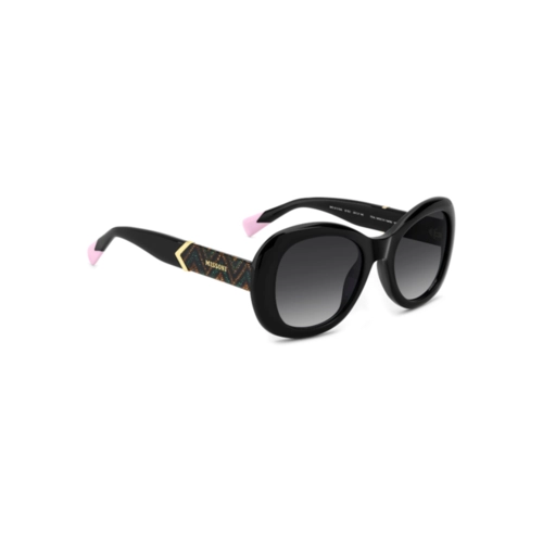 Óculos de Sol Missoni MIS 0215/G/S 807 539O S Acetato Preto com lentes na cor Cinza Escuro Degradê