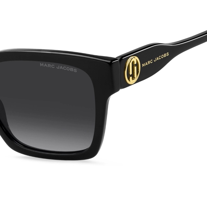 Óculos de Sol Marc Jacobs MARC 814/S 807 539O S Acetato Preto com lentes na cor Cinza Escuro Degradê 4