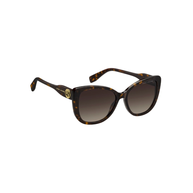 Óculos de Sol Marc Jacobs MARC 815/S 086 55HA S Acetato Marrom Mesclado com lentes na cor Marrom Degradê 3