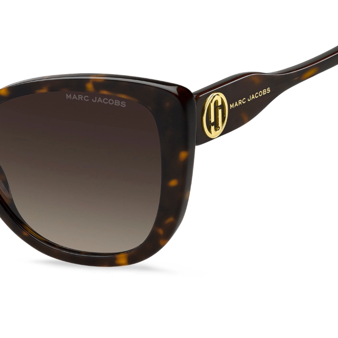 Óculos de Sol Marc Jacobs MARC 815/S 086 55HA S Acetato Marrom Mesclado com lentes na cor Marrom Degradê 4