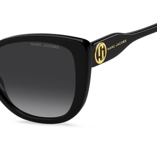 Óculos de Sol Marc Jacobs MARC 815/S 807 559O S1 Acetato Preto com lentes na cor Cinza Escuro Degradê