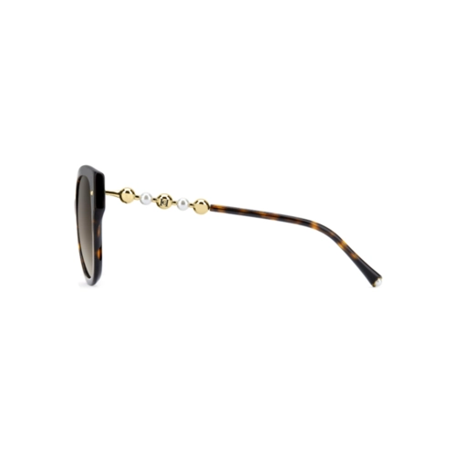 Óculos de Sol Carolina Herrera HER 0318/S 086 55HA S Acetato Marrom Mesclado com lentes na cor Marrom Degradê