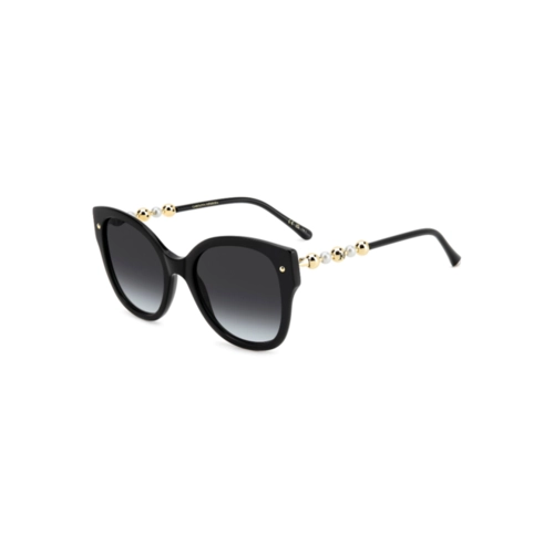 Óculos de Sol Carolina Herrera HER 0318/S 807 559O S Acetato Preto com lentes na cor Cinza Escuro Degradê