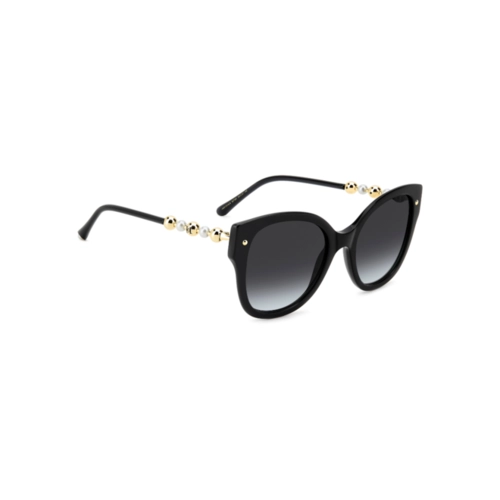 Óculos de Sol Carolina Herrera HER 0318/S 807 559O S Acetato Preto com lentes na cor Cinza Escuro Degradê