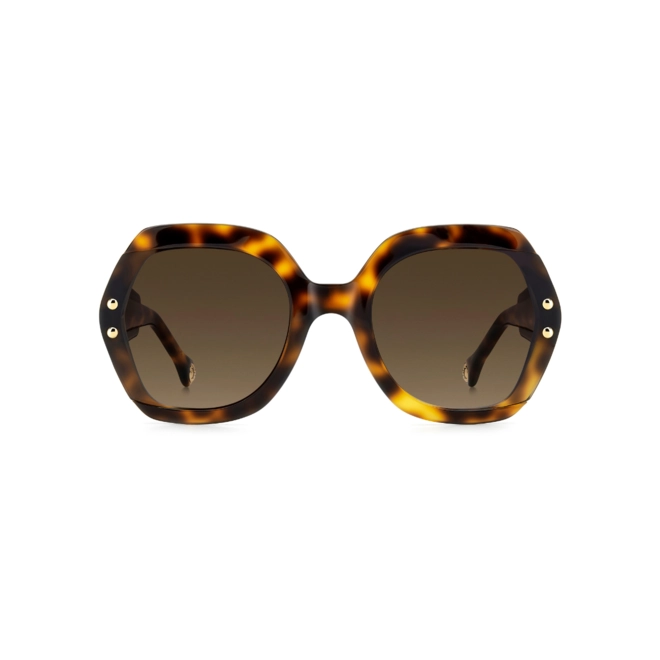 Óculos de Sol Carolina Herrera HER 0314/G/S 086 61HA S Acetato Marrom Mesclado com lentes na cor Marrom Degradê 2