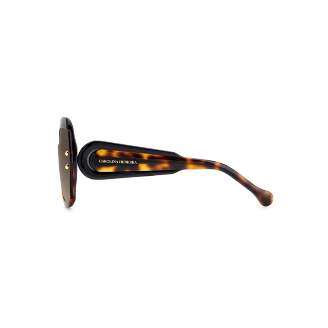 Óculos de Sol Carolina Herrera HER 0314/G/S 086 61HA S Acetato Marrom Mesclado com lentes na cor Marrom Degradê 4