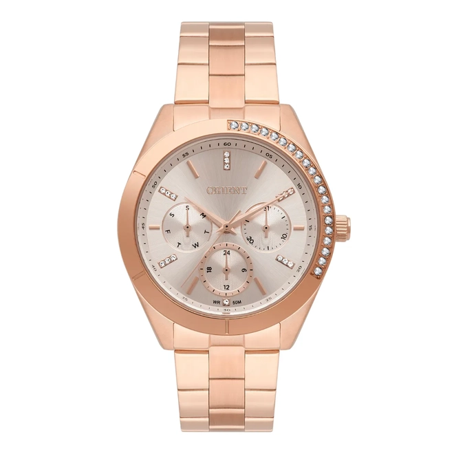 Relógio Orient Eternal Clássico Multifunção - FRSSM045 R1RX Rose 1