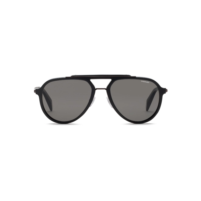 Óculos de Sol Chopard Classic Racing SCH399 58700Z Metal Preto com lentes na cor Fumê 2