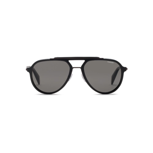 Óculos de Sol Chopard Classic Racing SCH399 58700Z Metal Preto com lentes na cor Fumê