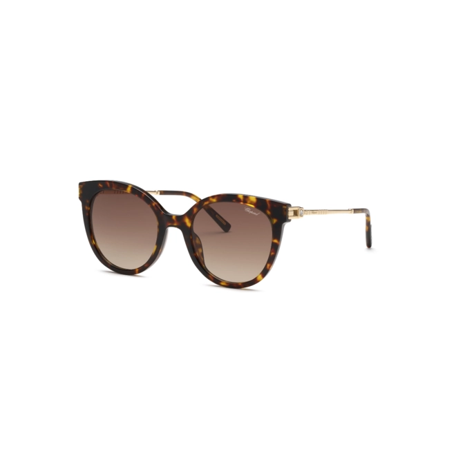 Óculos de Sol Chopard Ice Cube SCH405S 5204BL Acetato Marrom Mesclado com lentes na cor Marrom Degradê 1