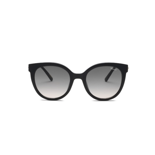 Óculos de Sol Chopard Ice Cube SCH405S 520700 Acetato Preto com lentes na cor Fumê Degradê