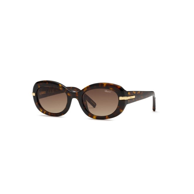 Óculos de Sol Chopard Ice Cube SCH414M 5304BL Acetato Marrom Mesclado com lentes na cor Marrom Degradê 1