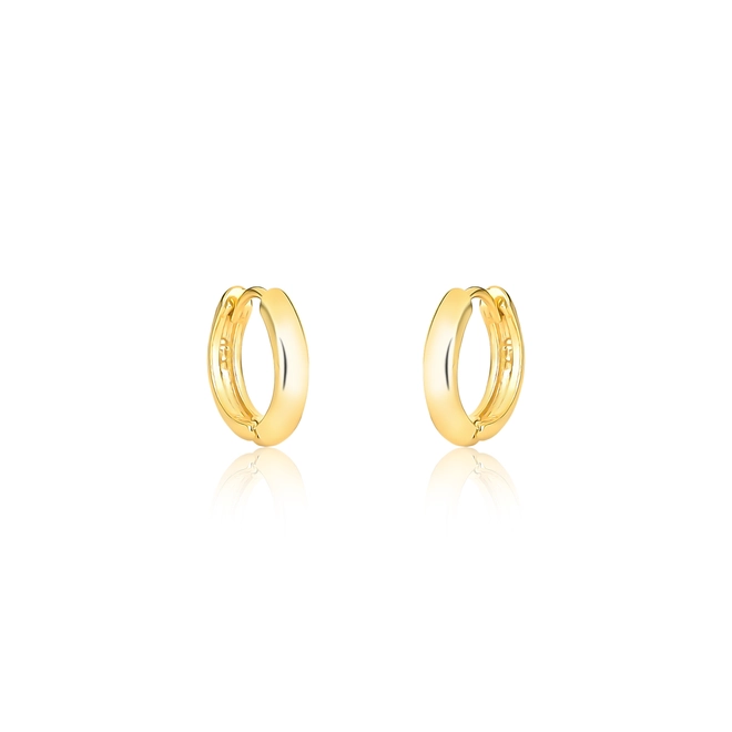 Brinco argola click ouro 18k polida 1