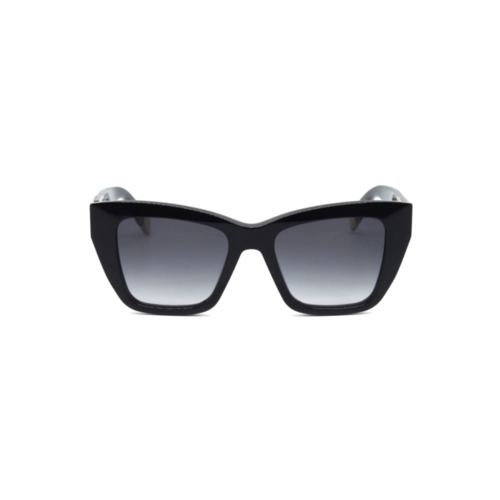 Óculos de Sol Furla SFU882 520700 Acetato Preto com lentes na cor Fumê Degradê