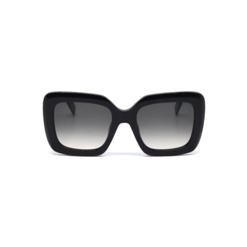 Óculos de Sol Furla SFU883 530700 Acetato Preto com lentes na cor Fumê Degradê