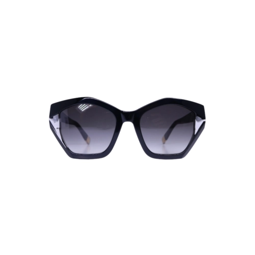 Óculos de Sol Furla SFU885V 54700Y Acetato Preto com lentes na cor Fumê Degradê