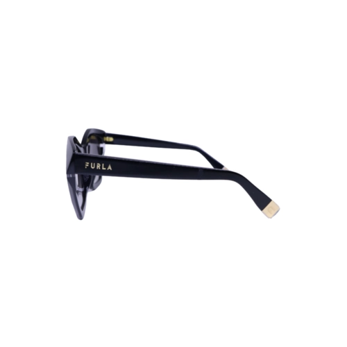 Óculos de Sol Furla SFU885V 54700Y Acetato Preto com lentes na cor Fumê Degradê