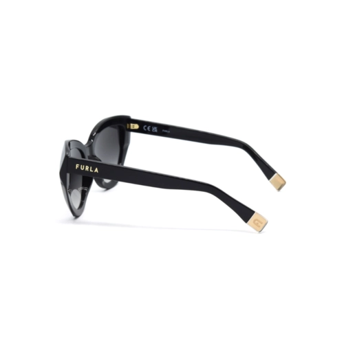 Óculos de Sol Furla SFU886 540700 Acetato Preto com lentes na cor Cinza Degradê